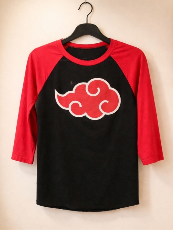 Naruto Shippuden Other - Naruto Shippuden Akatsuki Cloud Shirt Black Red